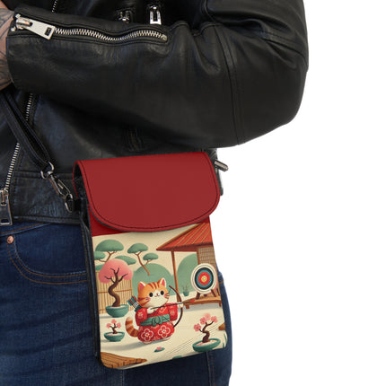 Archer Kitten in the Zen Garden Small Cell Phone Wallet