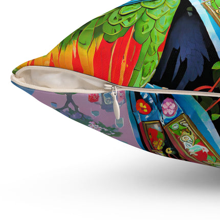 Tech Plumes Spun Polyester Square Pillow