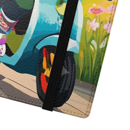 🦓🛴 Stripes on Wheels Flip Case – Sunny Adventures & Storybook Fun