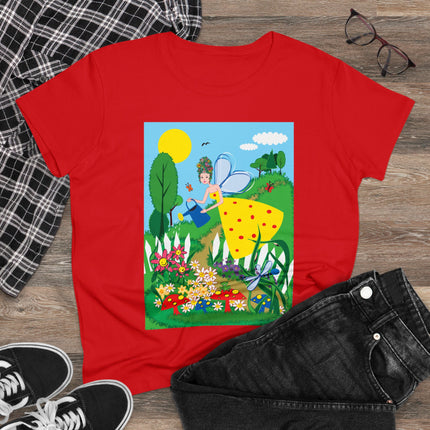 Garden Magic Women's Midweight Cotton Tee