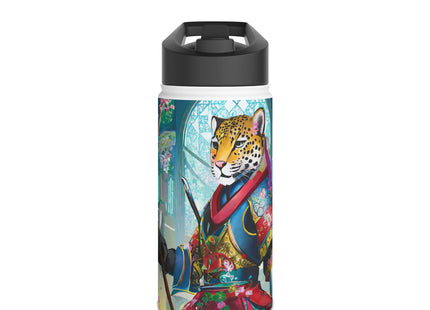 Cyberpunk Leopard Stainless Steel Water Bottle