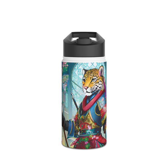 Cyberpunk Leopard Stainless Steel Water Bottle