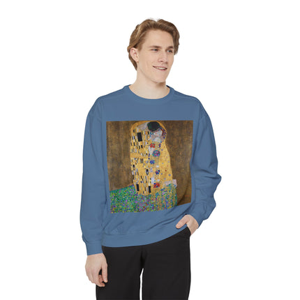 The Kiss by Gustav Klimt Unisex Garment-Dyed Sweatshirt