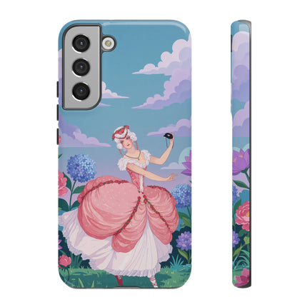 🎭🌸 The Lady Of The Secret Masquerade Phone Case – Art Deco Garden Fantasy