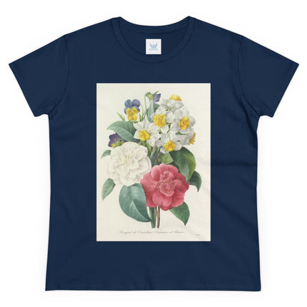 Choix des plus belles fleurs, Plate 015 by Pierre Joseph Redouté Women's Midweight Cotton Tee