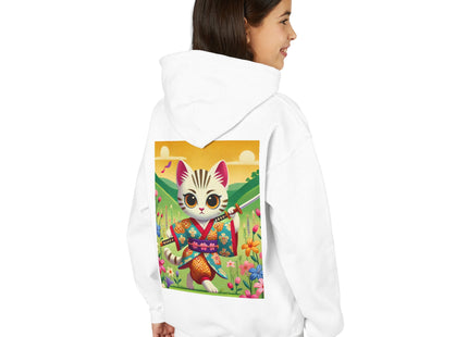 Samurai Kitten Youth Heavy Blend Hooded Sweatshirt