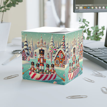 Nutcracker Candy-Striped Adventure Note Cube
