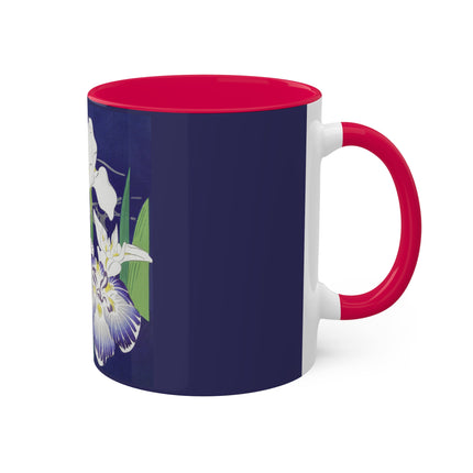 Irises by Kogyo Tsukioka Colorful Mugs, 11oz