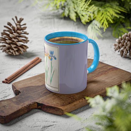 Iris, Iris sibirica by Anselmus Boëtius de Boodt Colorful Mugs, 11oz