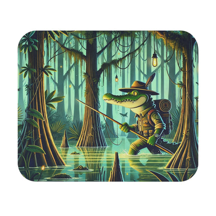The Swamp Stalker Mouse Pad – Stealthy Predator & Misty Mystery