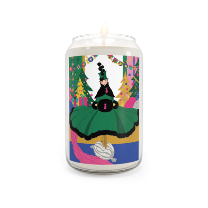 🎄🎁 The Emerald Christmas Belle Scented Soy Candle – Colorful Holiday Fashion Fantasy