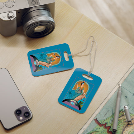 March & Aquamarine (Gem Series) by Sofia Chiostri Luggage Tags