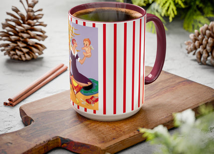 Art Deco Christmas Colorful Mugs (11oz, 15oz)