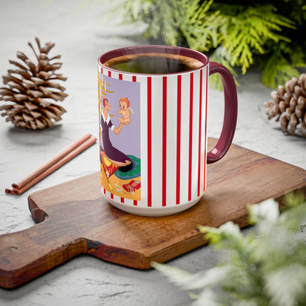 Art Deco Christmas Colorful Mugs (11oz, 15oz)