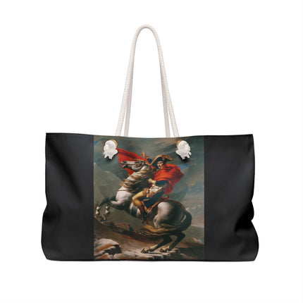 Napoleon Crossing the Alps by Jacques-Louis David Weekender Bag