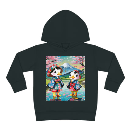 Rainy Day Ducks Toddler Pullover Fleece Hoodie