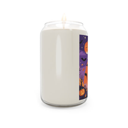 🎃🌕 The Pumpkin Moon Enchantress Scented Soy Candle – Elegant Halloween Masquerade