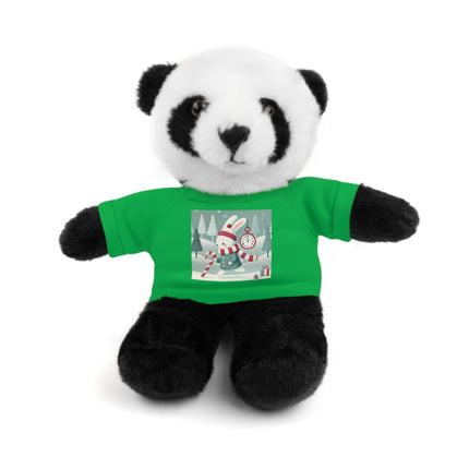 Candy Cane Timekeeper Bunny Stuffed Animals with Tee