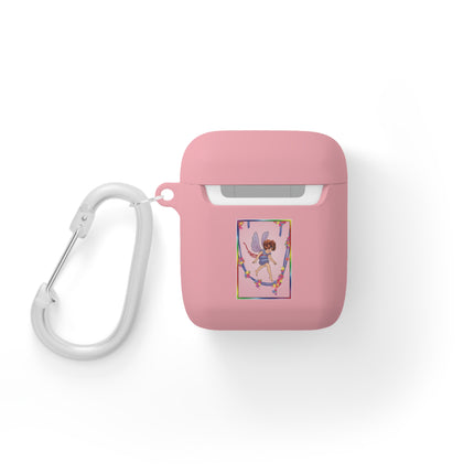 A Playful Fairy Jumps Rope AirPods Case