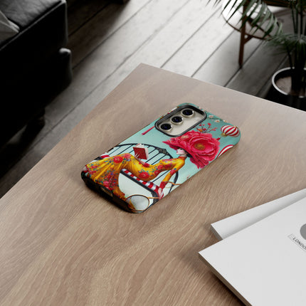 Reading In A Painted Garden Phone Cases