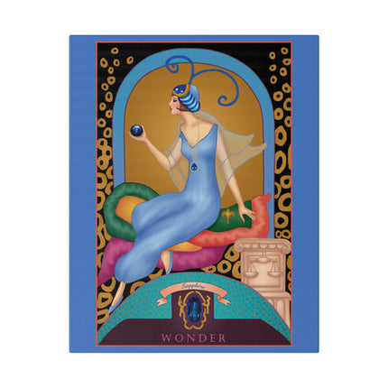 September & Sapphire – Sofia Chiostri’s Celestial Art Deco Canvas