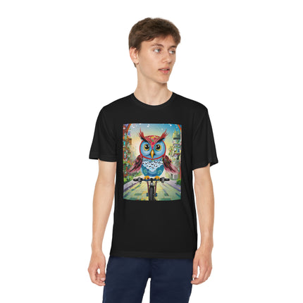 Cycling Owl Youth Competitor Tee – Urban Adventure & Playful Energy