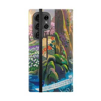 🐆⚔️ Circuit Samurai Jaguar Flip Case – Neon Power & Electric Honor