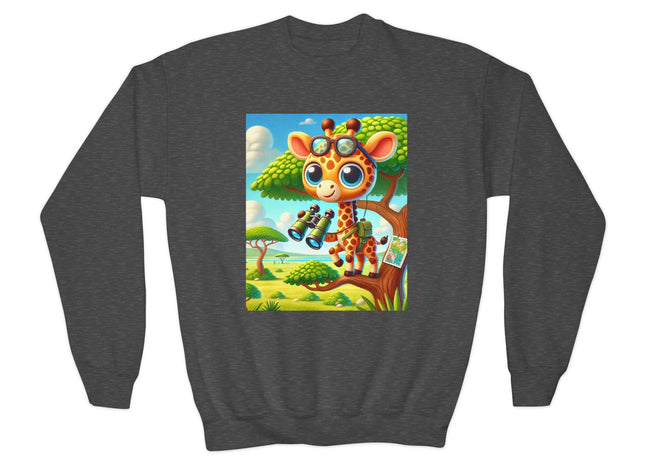 Giraffe Lookout Youth Crewneck Sweatshirt