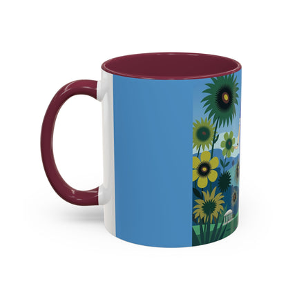 The Secret Language Of Flowers Colorful Mugs – Art Deco Botanical Elegance