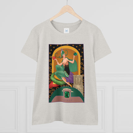 May & Emerald (from the Gem Series) by Sofia Chiostri Women's Midweight Cotton Tee