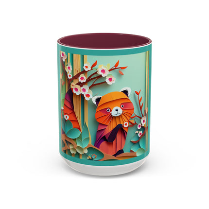 A Playful Red Panda Colorful Mugs (11oz, 15oz)