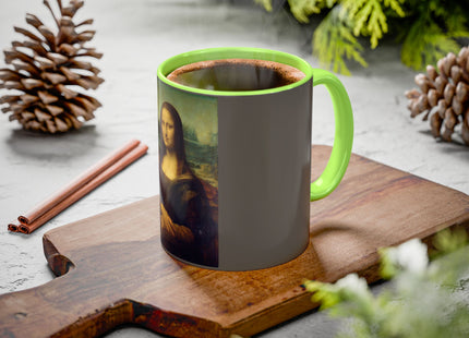 Mona Lisa by Leonardo da Vinci Colorful Mugs (11oz, 15oz)