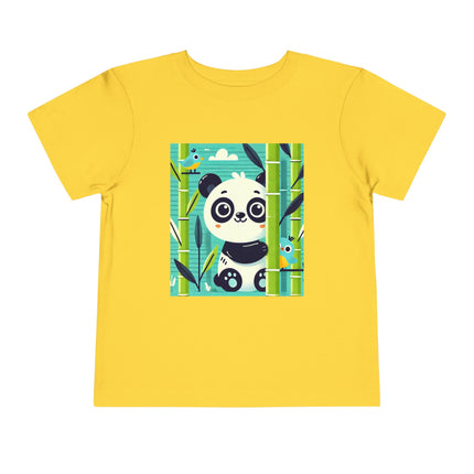 Bamboo Panda Friends Toddler Short Sleeve Tee