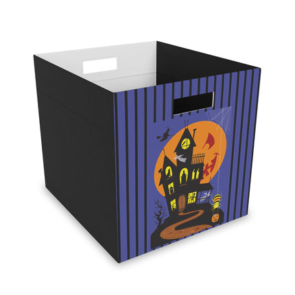 Halloween Night at the Haunted House Felt Storage Box