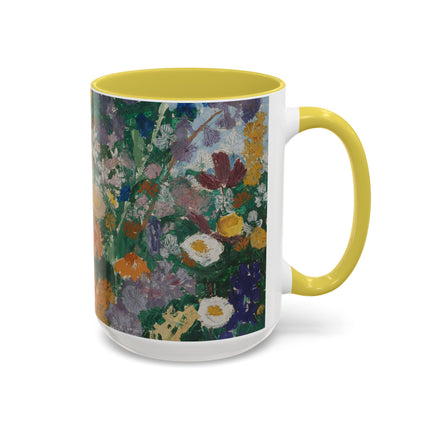 Flowers on the Mountain by August Babberger Colorful Mugs (11oz, 15oz)