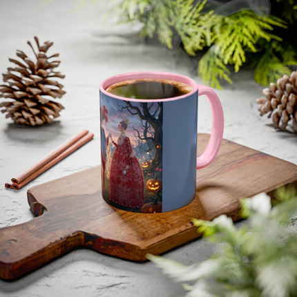 ♥️🎃 The Queen Of Hearts Halloween Masquerade Colorful Mug – Royal Halloween Fantasy