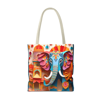 Elephant at an Autumn Festival Tote Bag (AOP)