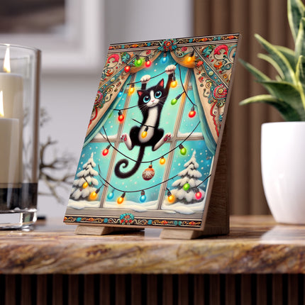 Mischief in Tinselland Ceramic Tile