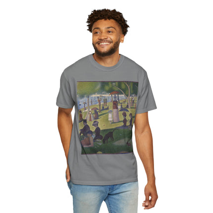 A Sunday on La Grande Jatte by Georges Seurat Unisex Garment-Dyed T-shirt