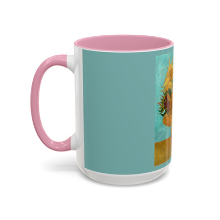 Vase with Twelve Sunflowers by Vincent van Gogh Colorful Mugs (11oz, 15oz)