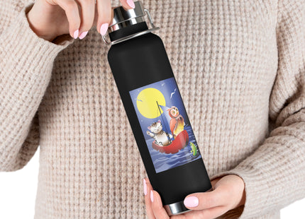 Embarking on a Moonlit Journey Copper Vacuum Insulated Bottle, 22oz