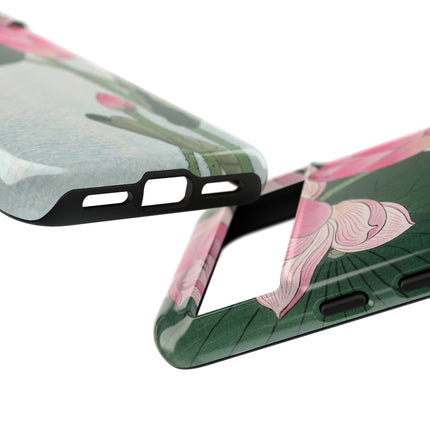Blooming Lotus Flowers by Ohara Koson Phone Cases