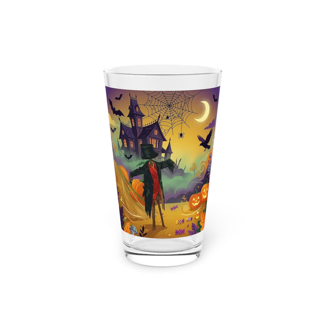 🌙🎃 The Scarecrow Of Haunted Hollow Glass, 16oz – Whimsical Halloween Mystery