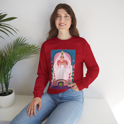 August & Peridot (from the Gem Series) by Sofia Chiostri Unisex Heavy Blend™ Crewneck Sweatshirt