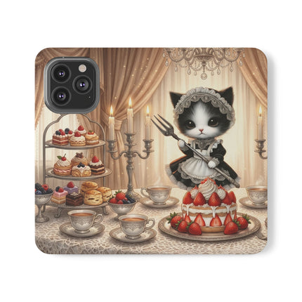 🍓🐱 The Patisserie Kitten Flip Case – Sweet Charm & Storybook Delight