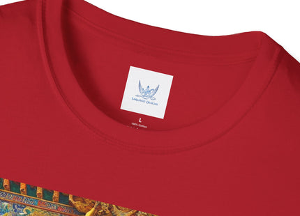 Tibetan Dragon Over Kabuki Duel Unisex Softstyle T-Shirt