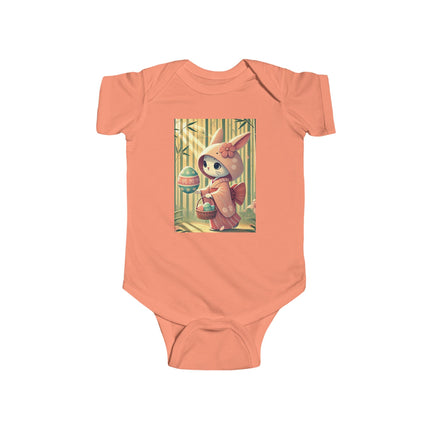 Geisha Kitten’s Easter Stroll Infant Fine Jersey Bodysuit