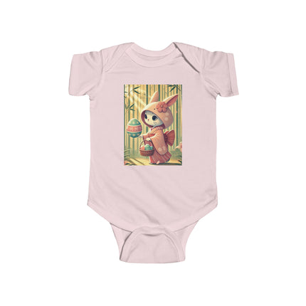 Geisha Kitten’s Easter Stroll Infant Fine Jersey Bodysuit