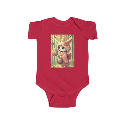 Geisha Kitten’s Easter Stroll Infant Fine Jersey Bodysuit