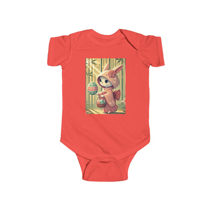Geisha Kitten’s Easter Stroll Infant Fine Jersey Bodysuit